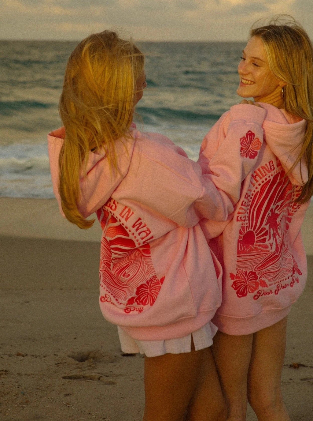 Women's Hoodie | Surf-Inspired Graphic Back Print | Cotton | Comfortable Fit