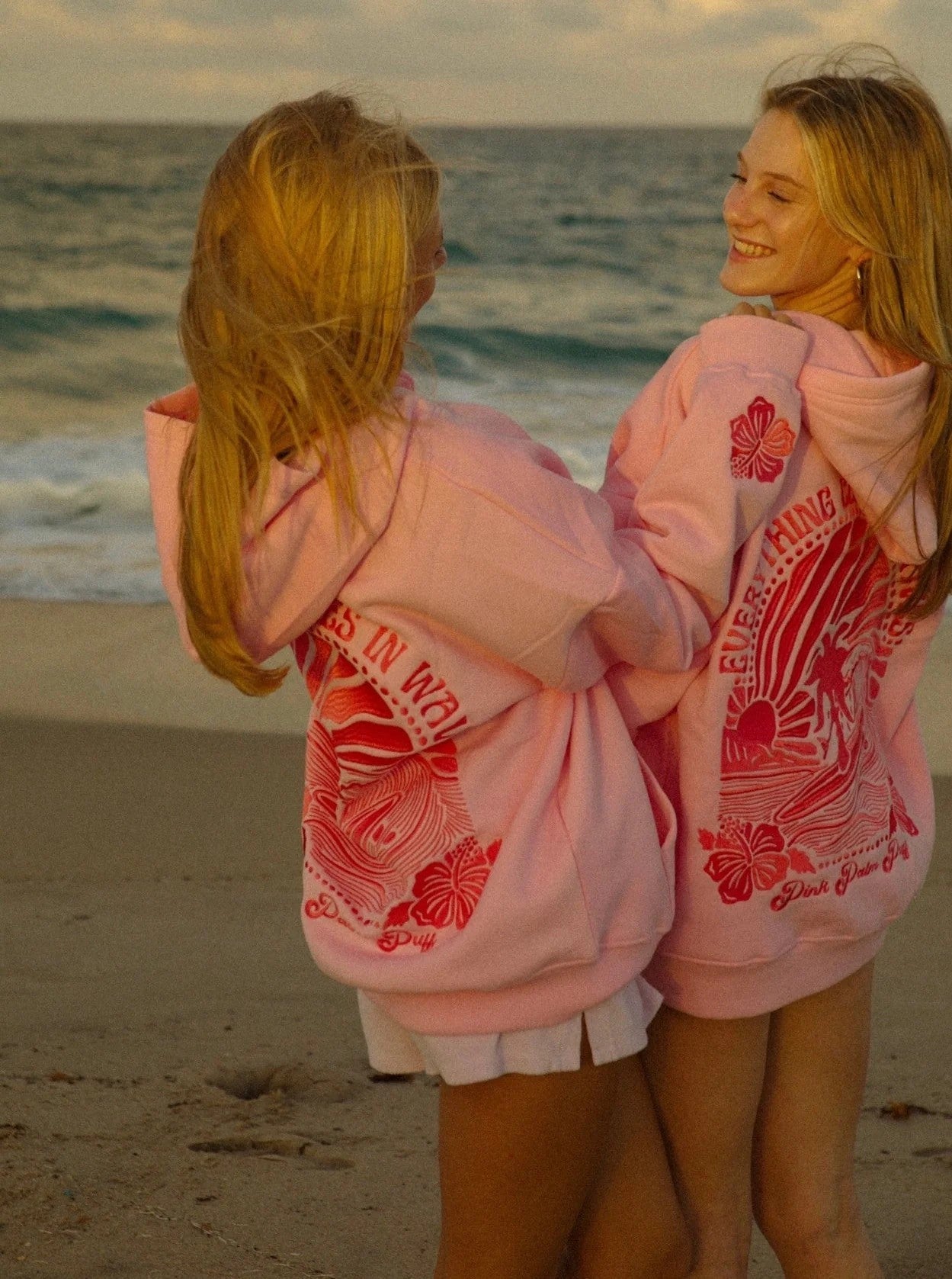 Women's Hoodie | Surf-Inspired Graphic Back Print | Cotton | Comfortable Fit