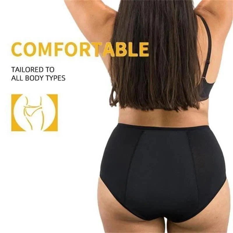 Women's Leak-Proof Panties | High-Waist Leak Protection | Cotton Blend, Washable