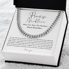 Women's Promise Necklace | Adjustable 18-22 in Chain | Tarnish-Resistant Finish