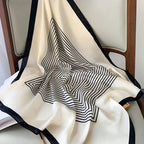 Women's Scarf | Silk Plaid Design | Versatile Neck & Hair Accessory | Lightweight