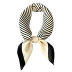 Women's Scarf | Silk Plaid Design | Versatile Neck & Hair Accessory | Lightweight
