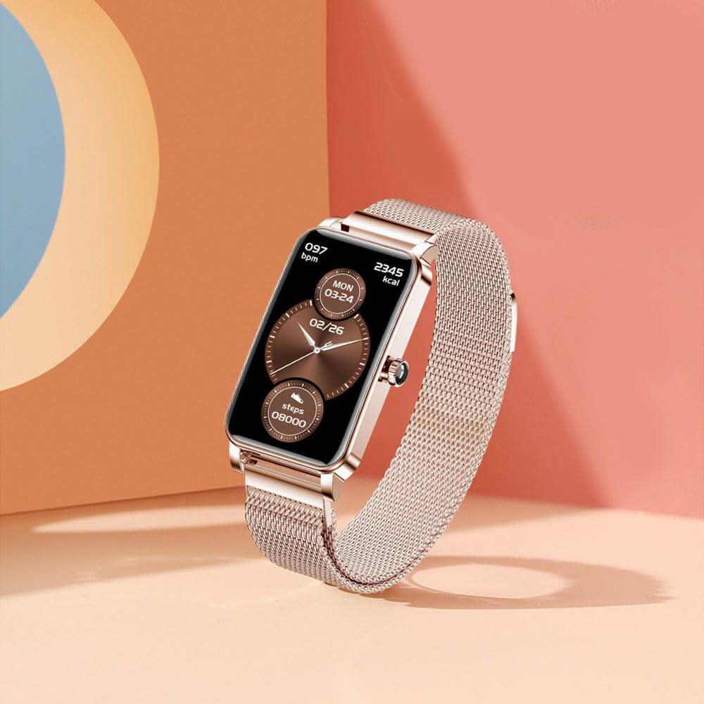 Women’s Smartwatch | Fitness Tracking & Notifications | 1.45-inch Touchscreen | Stainless Steel