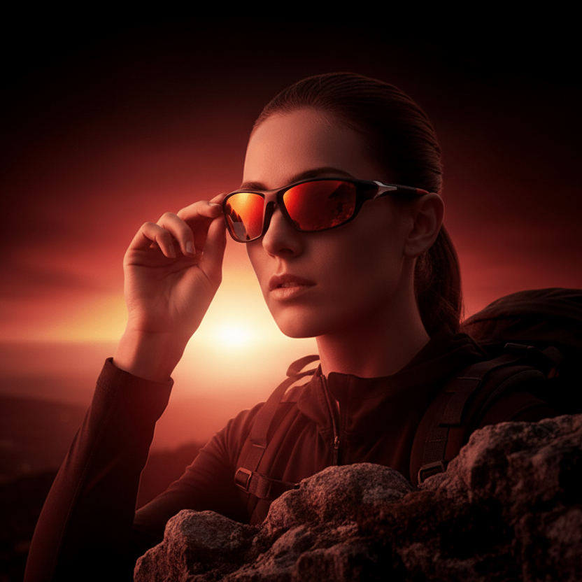 Women's Sport Sunglasses | Polarized & UV400 | Full-Rim & Rubberized Temples | Outdoor