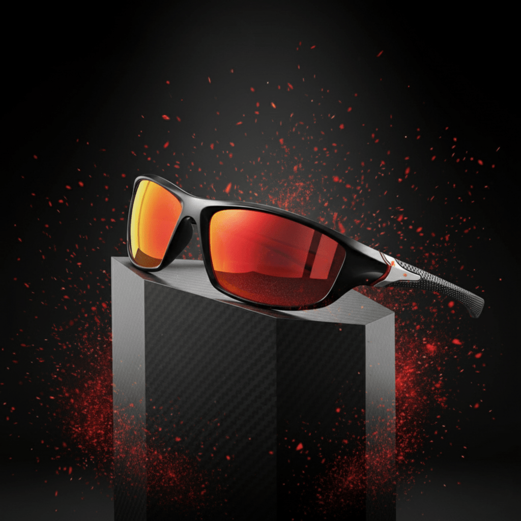 Women's Sport Sunglasses | Polarized & UV400 | Full-Rim & Rubberized Temples | Outdoor