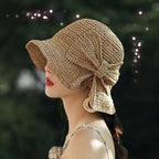Women's Summer Hat | Wide Brim & Bow | Lightweight & Breathable | Sun Protection