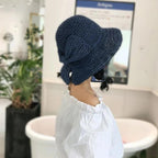 Women's Summer Hat | Wide Brim & Bow | Lightweight & Breathable | Sun Protection