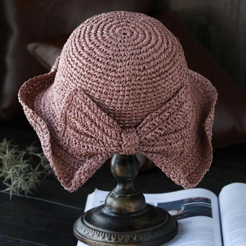 Women's Summer Hat | Wide Brim & Bow | Lightweight & Breathable | Sun Protection