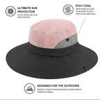 Women's Sun Hat | Foldable with Ponytail Slot | Quick-Dry Polyester & UPF50+ | Travel Friendly