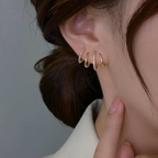 Women's Twist Earrings | Lightweight Statement Design | Hypoallergenic Finish | Comfortable Fit