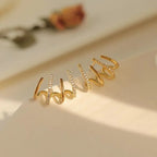 Women's Twist Earrings | Lightweight Statement Design | Hypoallergenic Finish | Comfortable Fit
