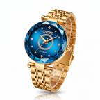 Women's Watch | Gradient Sunburst Dial | Stainless Steel Case & Rose Gold Accents