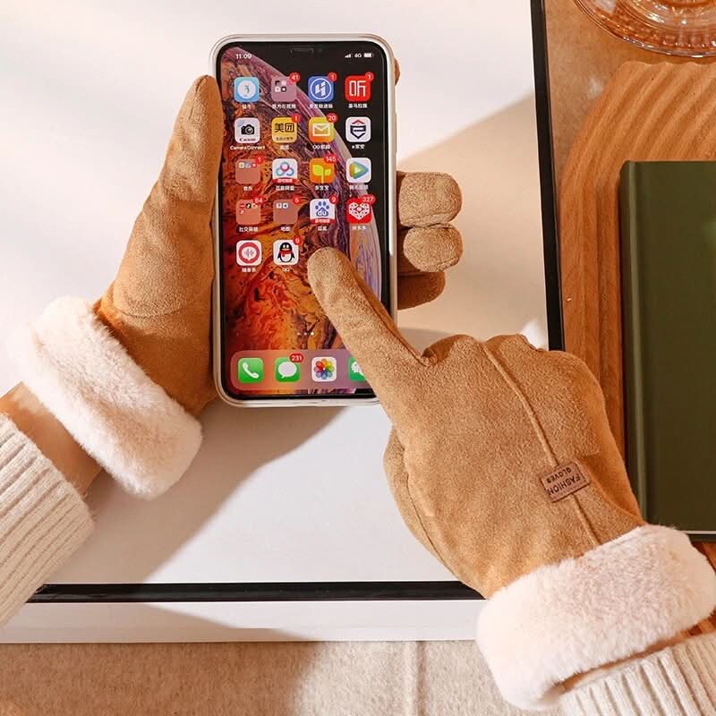 Women's Waterproof Winter Gloves | Touchscreen & Insulated | Water-Resistant Fabric | Cold Weather