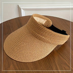 Women's Wide Brim Sun Visor | Foldable Travel | Lightweight Breathable Fabric | Sun Protection