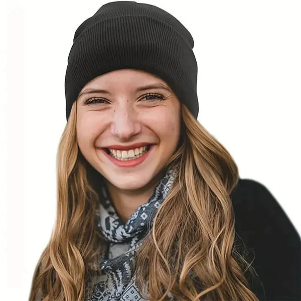 Women's Winter Beanie | Wool Exterior & Silk Lining | Anti-Frizz Hair Protection