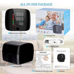 Wrist Blood Pressure Monitor | Voice Alerts & Large LCD | USB Rechargeable & Dual User Memory