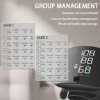 Wrist Blood Pressure Monitor | Voice Alerts & Large LCD | USB Rechargeable & Dual User Memory