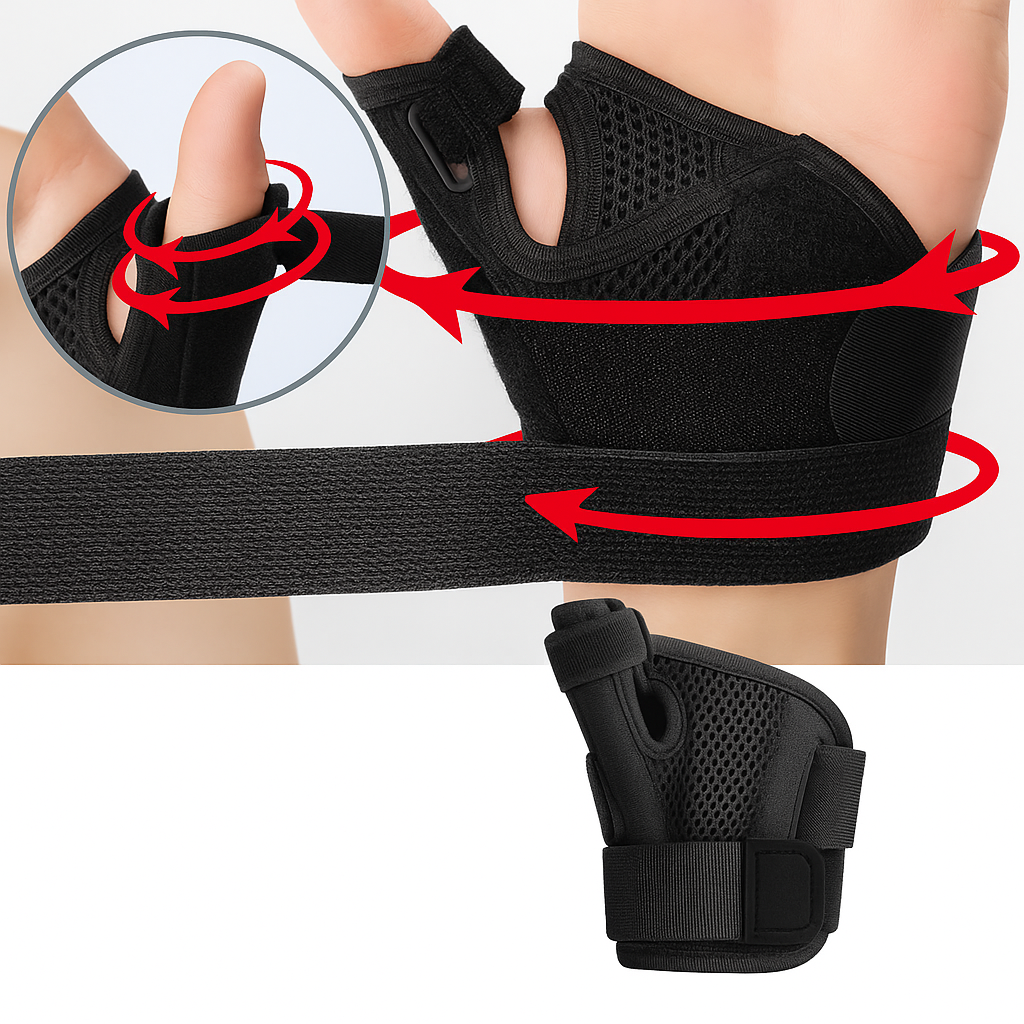 Wrist Brace for De Quervain's | Breathable Adjustable Compression | Thumb Support
