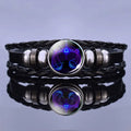 Zodiac Bracelet for Women | Handcrafted | Lapis Lazuli & Sodalite Beads on Leather