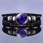 Zodiac Bracelet for Women | Handcrafted | Lapis Lazuli & Sodalite Beads on Leather
