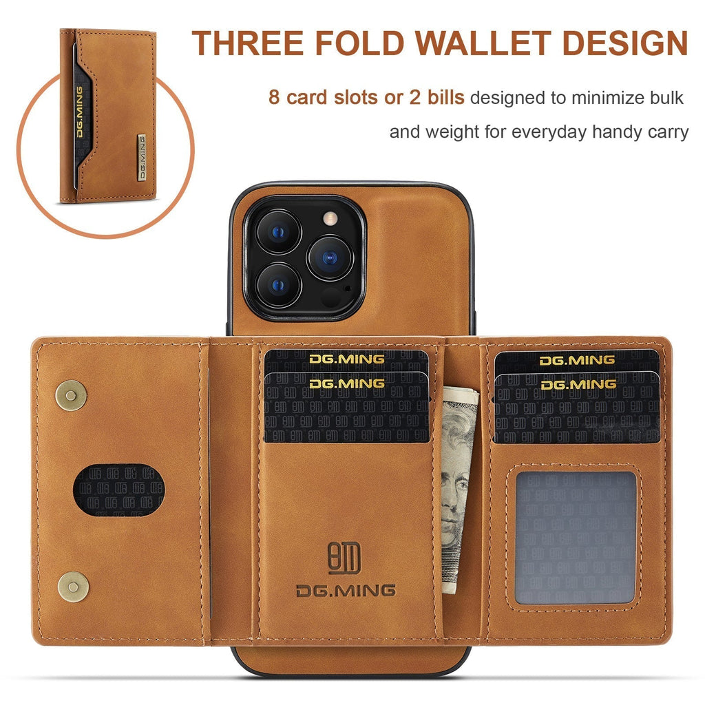 iPhone Wallet Case | 2-in-1 Detachable Magnetic Design | Multiple Card Slots | Kickstand
