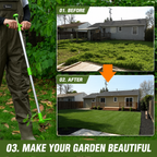 Root Remover Weed Extractor | Trident Attachment | Bend-Free | DeepGrip