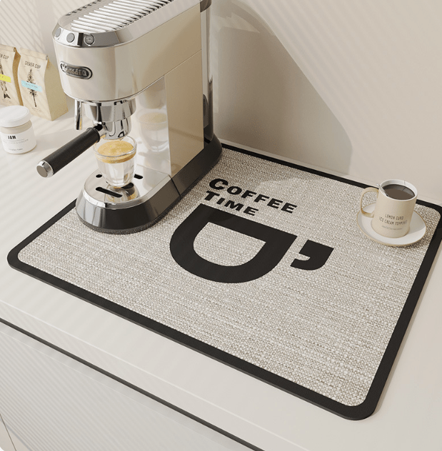 Drip Mat | Diatomite Kitchen Mat Fast-Drying | Maintains Dry Countertop | DishDryer