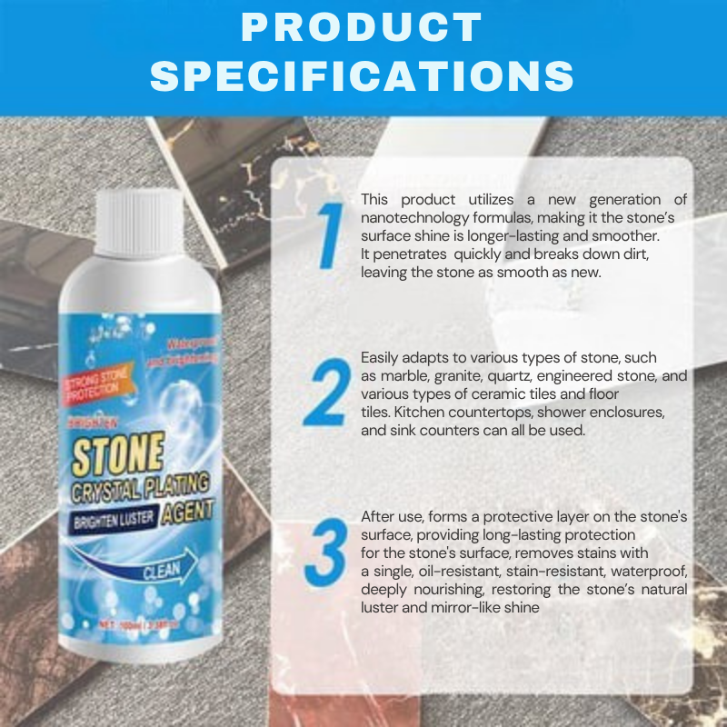 GlowTide™ Stone Gel — Restore Stone’s Timeless Glow and Protect Its Delicate Beauty