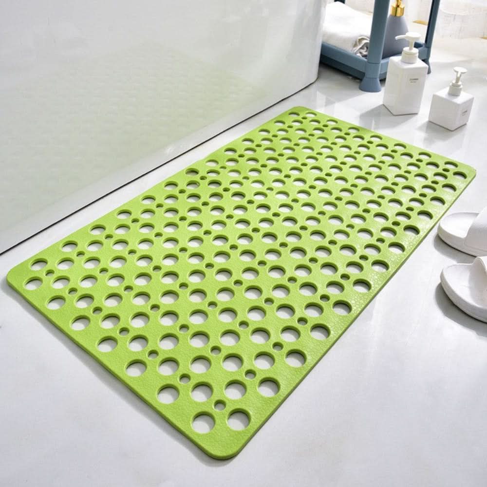 Non-slip Shower Mat PVC with TPE | Suction Cups | Drainage Holes for Water | Gripflow
