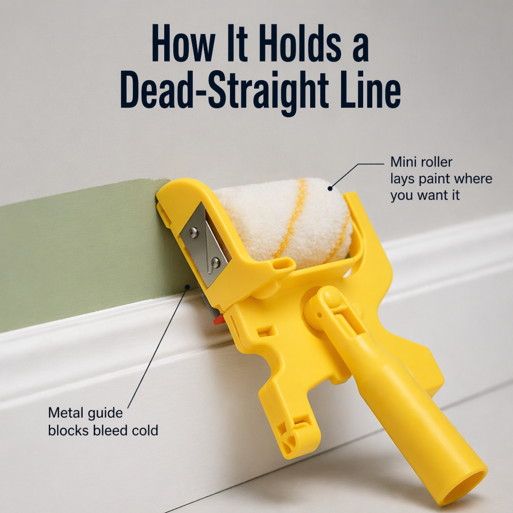 FluxEdge™ Paint Edger — Create Crisp Lines Without Tape, Drips, or Cleanup