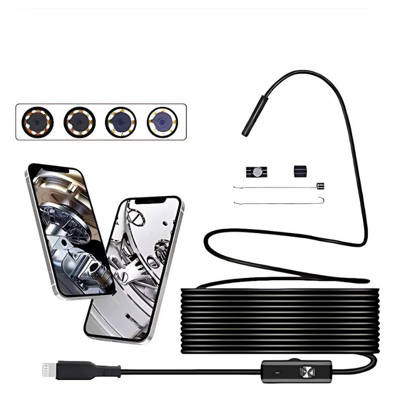 Endoscope Camera | Flexible Viewing in Narrow Areas | Variable LED Illumination | ScopeFlex