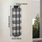 Towel Holder | Wall-Mounted Vertical Storage | Open Wire Basket | TowelStack