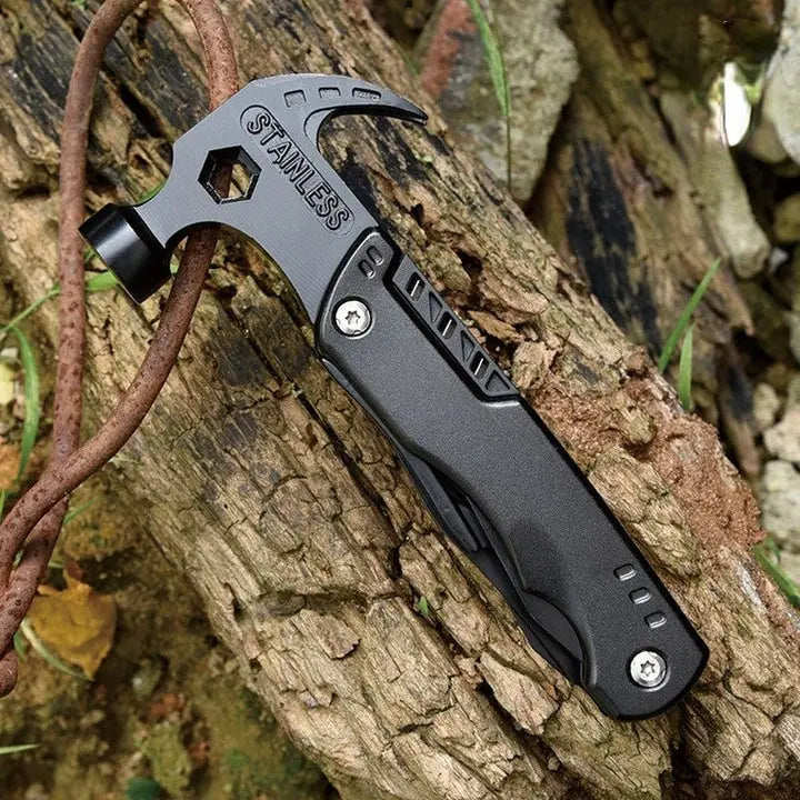 Multifunction Hammer 7-in-1 | Portable for Travel | Seven Features | FixForge