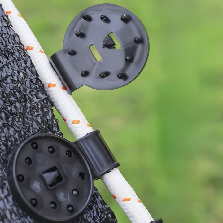 Lock-Grip Clips Shade Net | Plastic 6×4 cm | Firm Awning Fabric Hold | NetLock