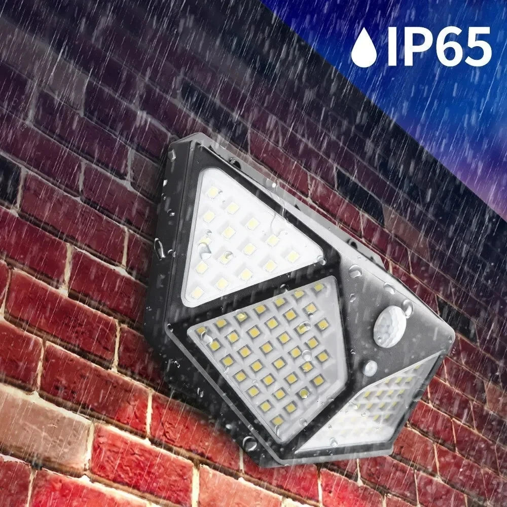 Solar-Powered IP65 Motion Sensor Light (100 LED)