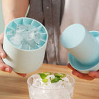 Portable Silicone Ice Cube Maker | Food-Safe Silicone & ABS | Frostcup