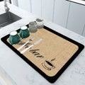 Absorbent Drip Mat | Rapidly Soaks Up Water | Shields Dishes | KüchenDry