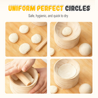 Dumpling| Dough Press crafted from Wood | Stick-Resistant Surface | DumpliForm