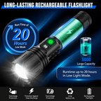 Flashlight LED Aluminum | USB-C Rechargeable | Battery Pack Feature | LuxCore