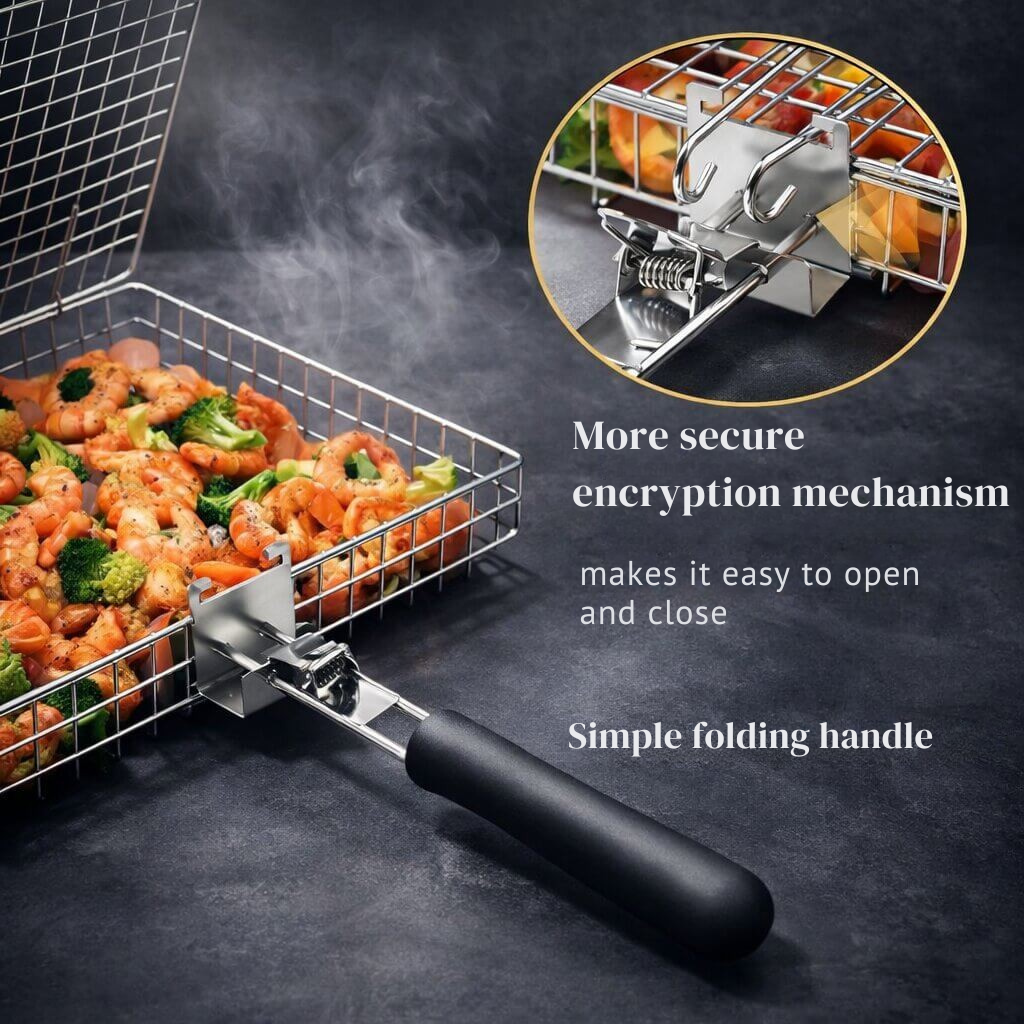Grill Basket | Stainless Steel | Uniform Heat Distribution | BBQWend