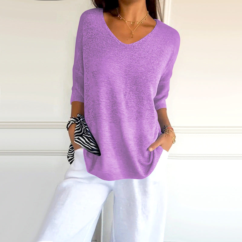 VaysonFlow™ V-Neck Shirt — Unlock All-Day Freedom and Effortless Style That Moves With You