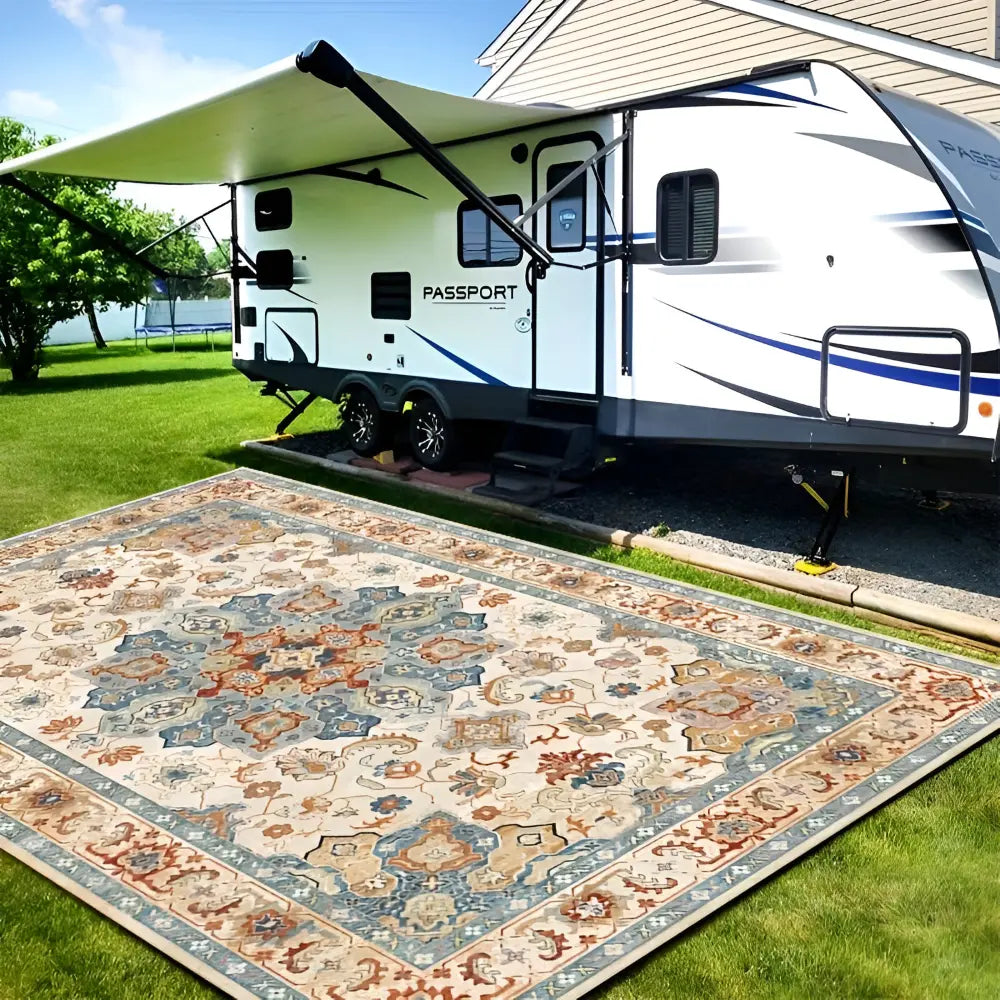 Outdoor Rug | Nordic Style | Non-Slip PVC Backing | FjordFloor
