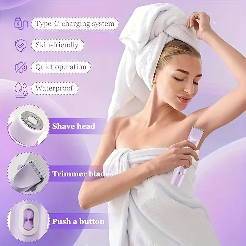 SatinSkin™ Precision Shaver — Effortless, Pain-Free Smoothness That Boosts Your Confidence Instantly