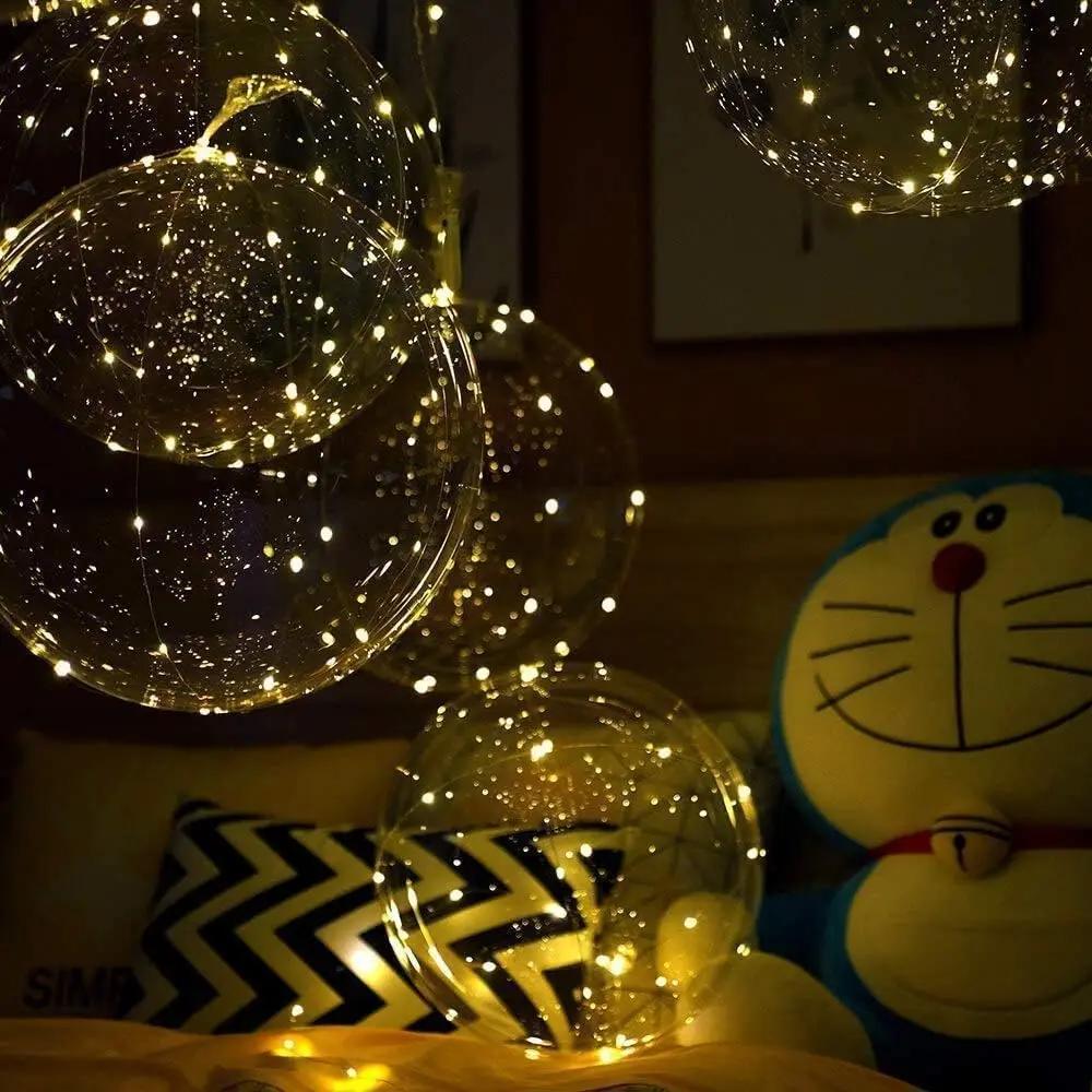 Balloon with 10 Pieces | Warm White Glow Ambience | Battery Powered | LumiGlobe