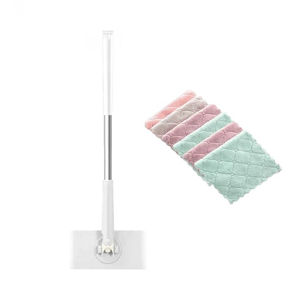Floor Cleaner | Flat Mop with 360° Rotating Head | Touch-Free Pad Swap | MopMate