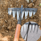 Weed Cutter Made of Iron | Steel Rake | Soil Aeration & Weed Removal | IronTine