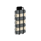Towel Holder | Wall-Mounted Vertical Storage | Open Wire Basket | TowelStack