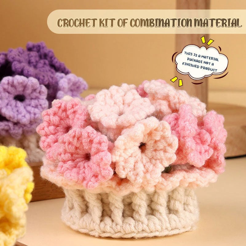 LumaFlor™ DIY Crochet Kit — Craft Cozy Floral Coasters That Light Up Every Moment