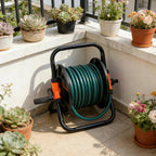 Portable Garden Hose Reel | Freestanding | Smooth Hose Control | FlowCrank