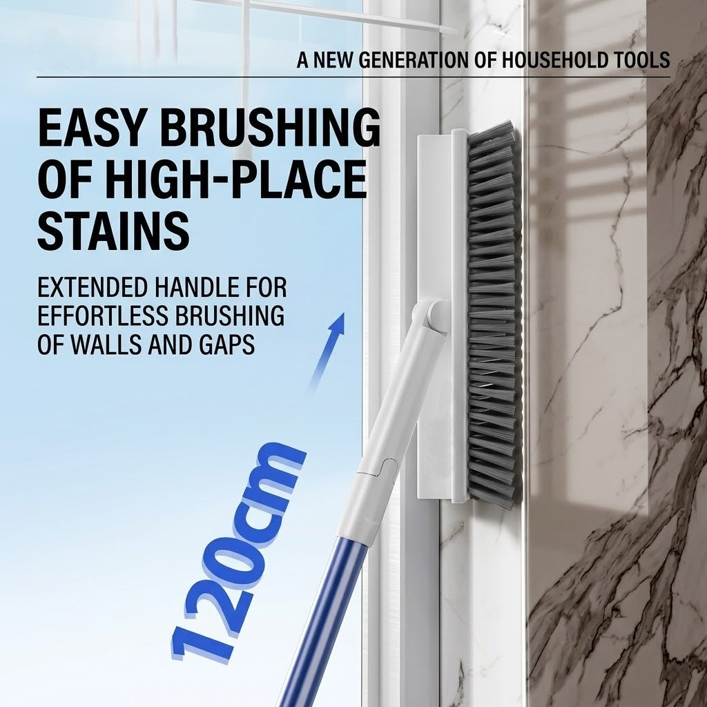Deep angle scrub brush | Rotating head | Extended handle | DeepReach